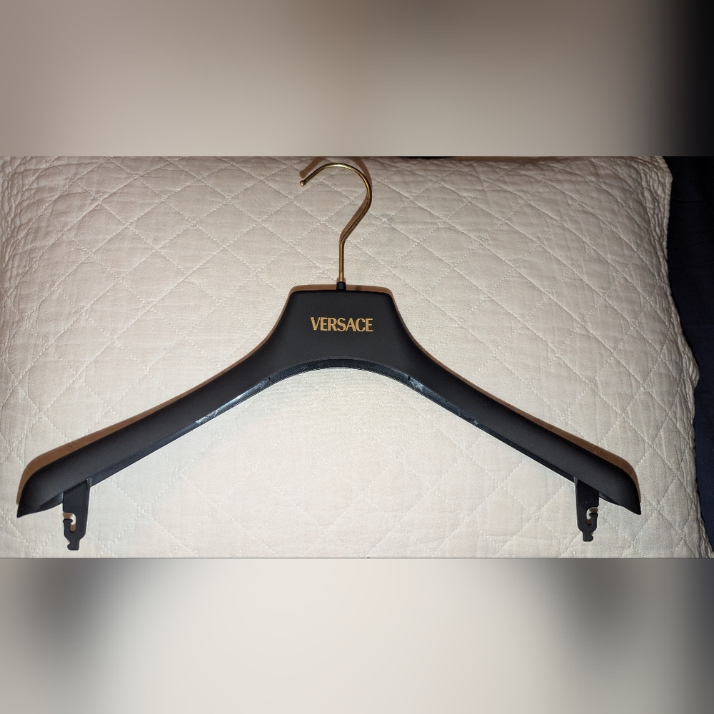 VERSACE Plastic Clothing Hanger Black New